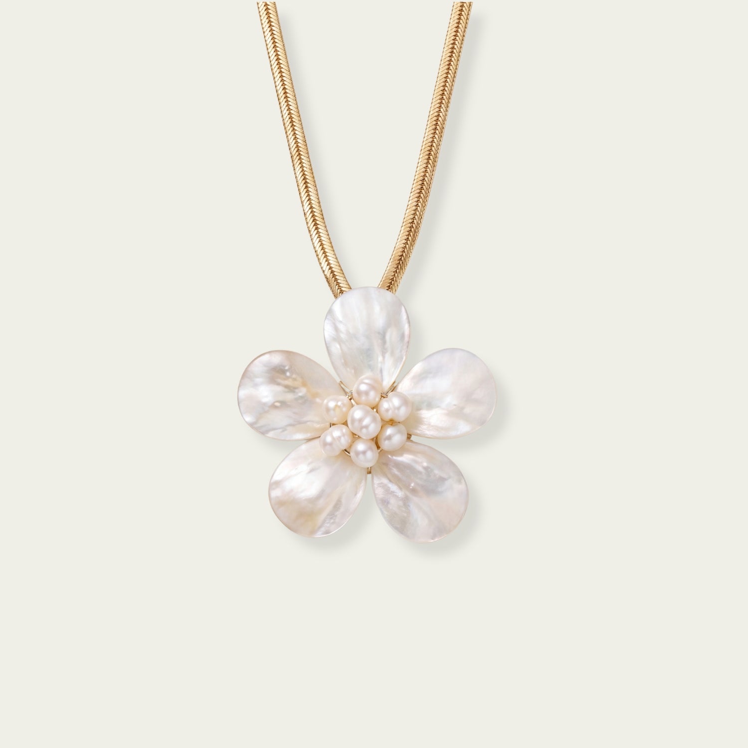 Massive Flower Pearl Necklace