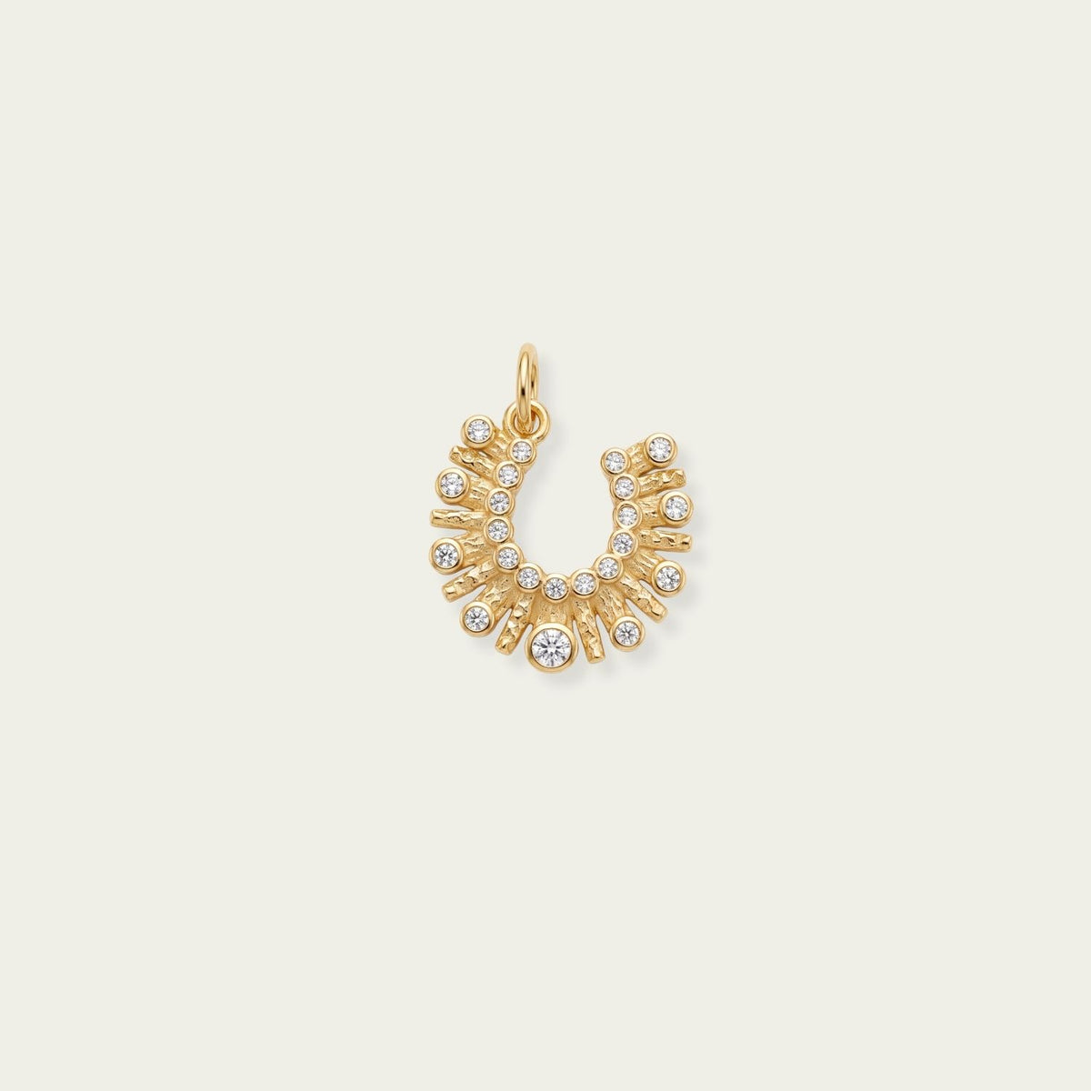 Gold Horseshoe Charm